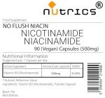 Nutrics® 100% Pure Niacin B3 Capsules - 360 Count