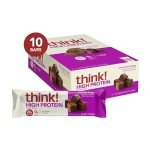 thinkThin Chocolate Fudge High Protein Bars - 10 Pack