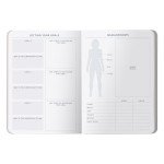 Floral Daily Food Journal for Weight Loss Tracking