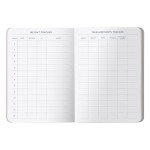 Floral Daily Food Journal for Weight Loss Tracking
