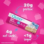 Birthday Cake Quest Nutrition Bars - Pack of 12