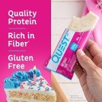 Birthday Cake Quest Nutrition Bars - Pack of 12