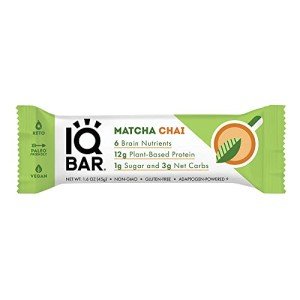 IQBAR Matcha Chai Keto Protein Energy Bar