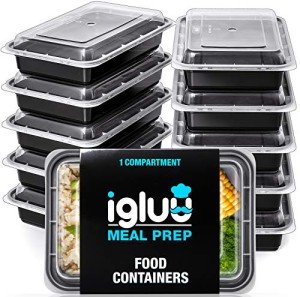 Igluu BPA Free Meal Prep Containers - 10 Pack