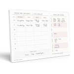 Weekly Meal Planner and Grocery List Pad