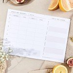 Weekly Meal Planner and Grocery List Pad