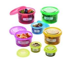 Portion Control Pots for Meal Prep - BPA Free