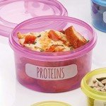Portion Control Pots for Meal Prep - BPA Free