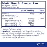 Vitamin K and D3 for Bone Health - 60 Capsules