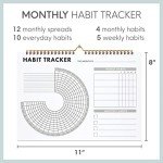 Bright Day Habit Tracker: Wall Hanging Fitness Planner