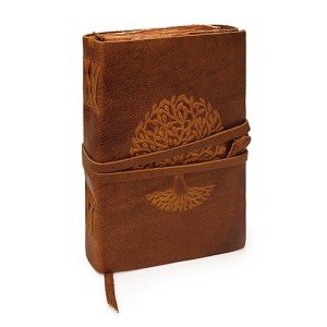 Luxeoria Tree of Life Leather Journal - Tan 7x10