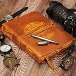 Luxeoria Tree of Life Leather Journal - Tan 7x10