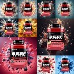 Beef Iso Plus Protein Powder - Tutti Frutti Flavor