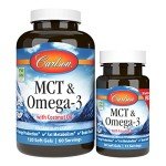 Carlson Labs MCT & Omega-3 Softgels, 150 Count