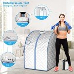 COSTWAY Adjustable Home Steam Sauna for Weight Loss