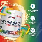 EHPlabs OxyShred Thermogenic Pre Workout Powder - Gummy Snake