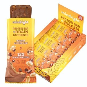 Mindright Vegan Protein Bars - Peanut Butter Cups