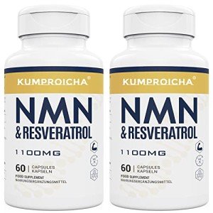 NAD+ Trans-Resveratrol Energy Boost Supplement, 1100mg