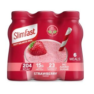 SlimFast Summer Strawberry Meal Replacement Shakes - 6 Pack
