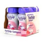 Fortisip Compact Strawberry - Nutritional Drink (4 Pack)