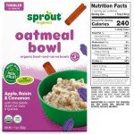 Oatmeal Raisin Toddler Breakfast Bowls - 8 Pack