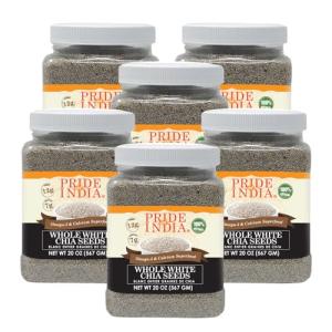 Pride of India Whole White Chia Seeds Pack