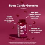 Goli Beets Cardio Gummies with CoQ10 - 300 Count