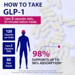 GLP-1 Appetite Suppressant Supplement - 120 Capsules