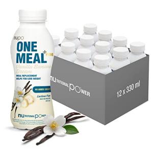NUPO Vanilla-Banana Meal Replacement Shake - 12 Pack