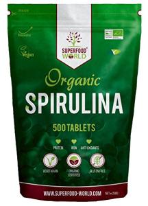 Organic Spirulina Tablets - Vegan Superfood & Nutrients