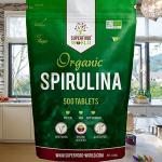 Organic Spirulina Tablets - Vegan Superfood & Nutrients