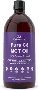 Pure C8 MCT Oil for Keto Boost and Energy