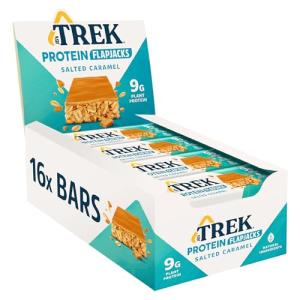 TREK Salted Caramel High Protein Flapjack - Vegan - 16 Bars