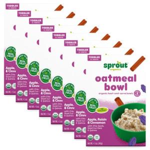 Oatmeal Raisin Toddler Breakfast Bowls - 8 Pack