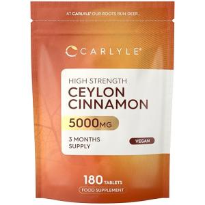 Carlyle 5000mg High Strength Ceylon Cinnamon Tablets