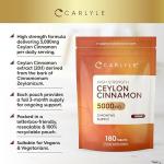 Carlyle 5000mg High Strength Ceylon Cinnamon Tablets
