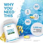 365 Omega 3 Fish Oil Softgels - UK Made