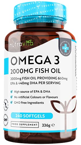 Nutravita Omega 3 2000mg Capsules - Pure Fish Oil