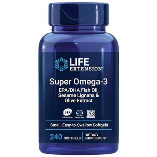 Highly dosed Omega-3 supplement, 240 soft capsules