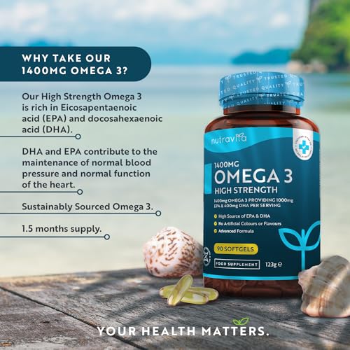 Nutravita Omega 3 Fish Oil 2000mg - Pure & Potent
