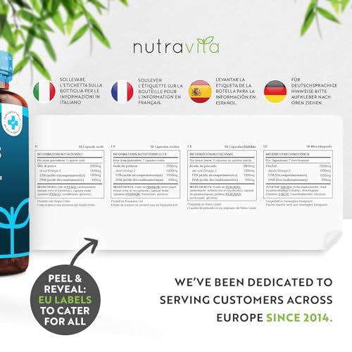 Nutravita Omega 3 Fish Oil 2000mg - Pure & Potent