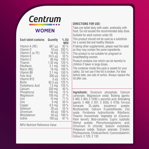 Centrum Women Multivitamin & Mineral Supplements - 60ct