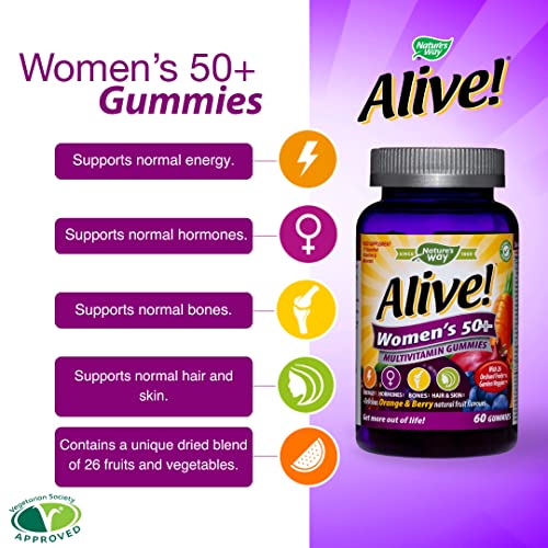 Women's 50+ Multivitamin Gummies with Fruits & Vegetables