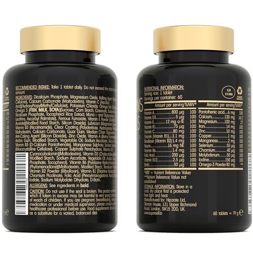 Daily Multivitamin Tablets for Men and Women - 26 Nutrients