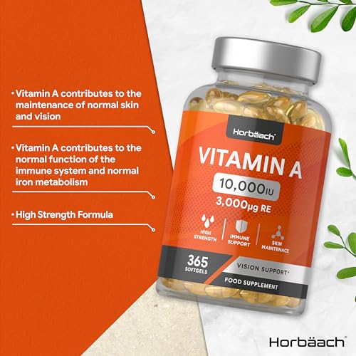 365 Count High Strength Vitamin A Capsules