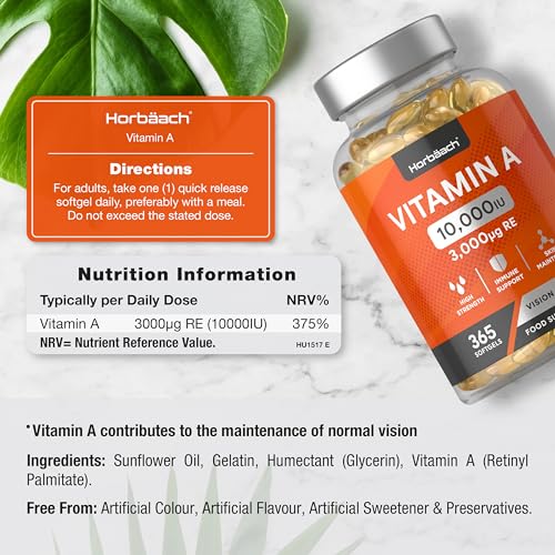 365 Count High Strength Vitamin A Capsules