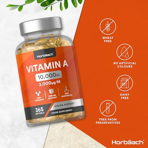 365 Count High Strength Vitamin A Capsules