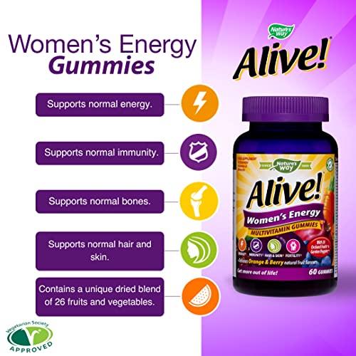 Alive! Women's Energy Multivitamins - 60 Gummies