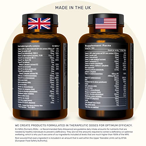 Inessa Multivitamin with CoQ10, Vitamin D3, K2 & More
