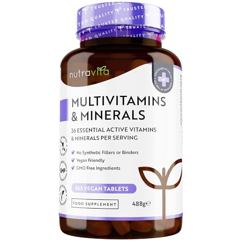 365 Vegan Multivitamin Tablets for Weight Loss - Nutravita